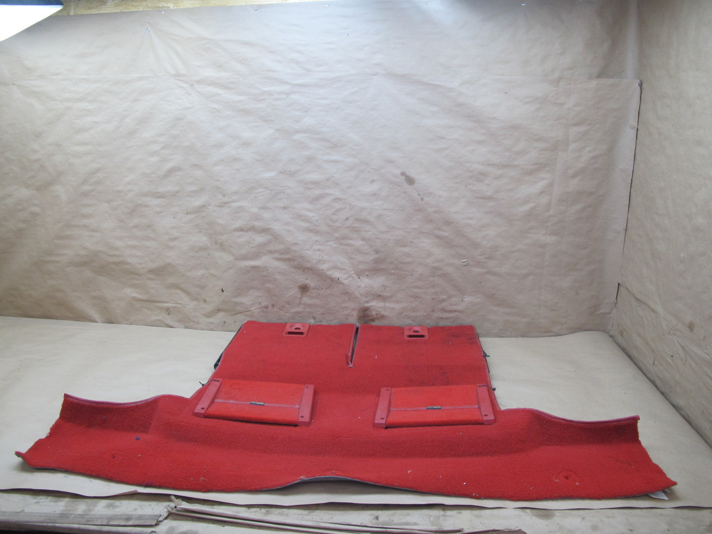 90-91 Chevrolet Corvette C4 Convert Rear Trunk Floor Carpet Cover w Door OEM