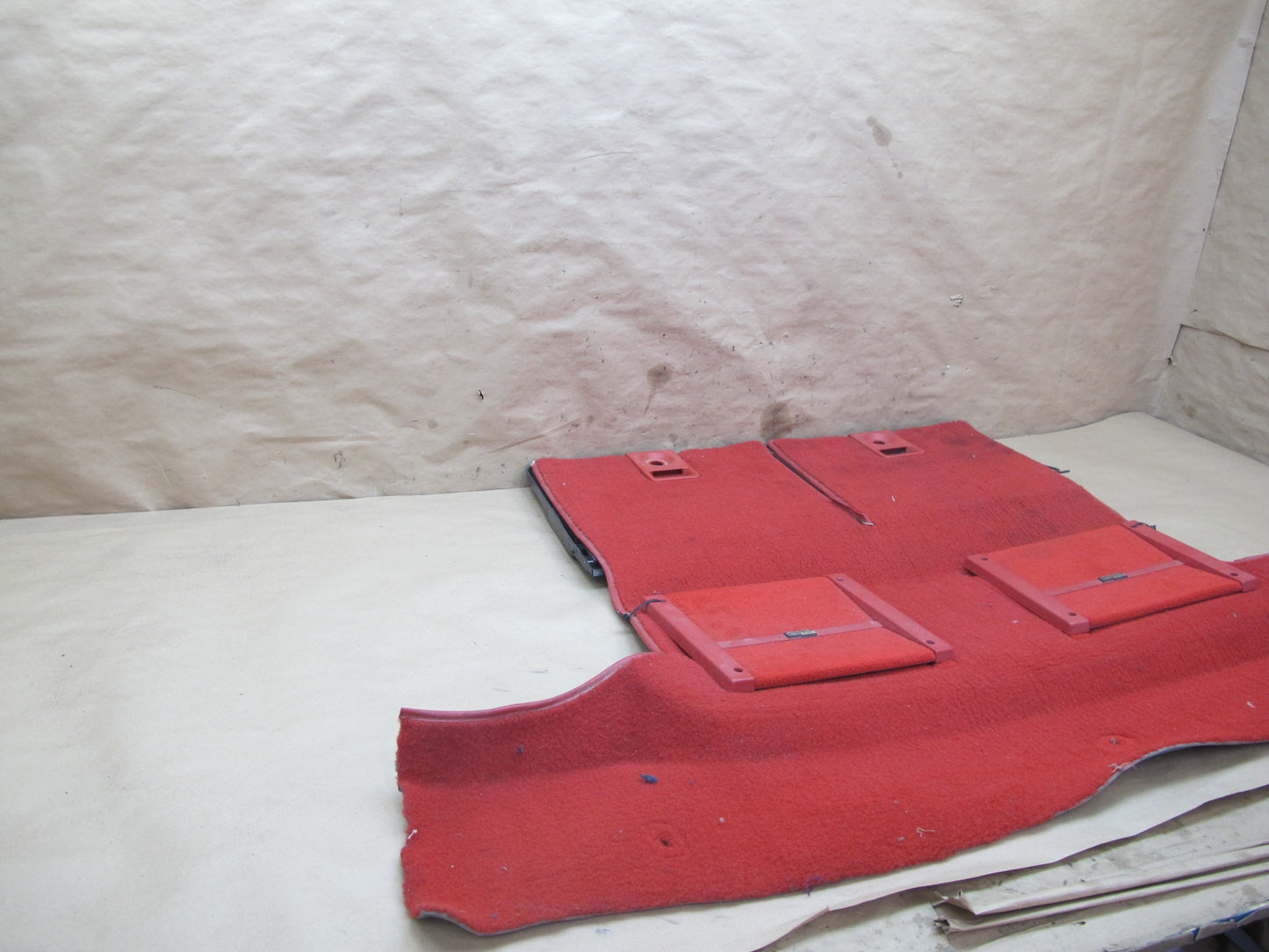 90-91 Chevrolet Corvette C4 Convert Rear Trunk Floor Carpet Cover w Door OEM