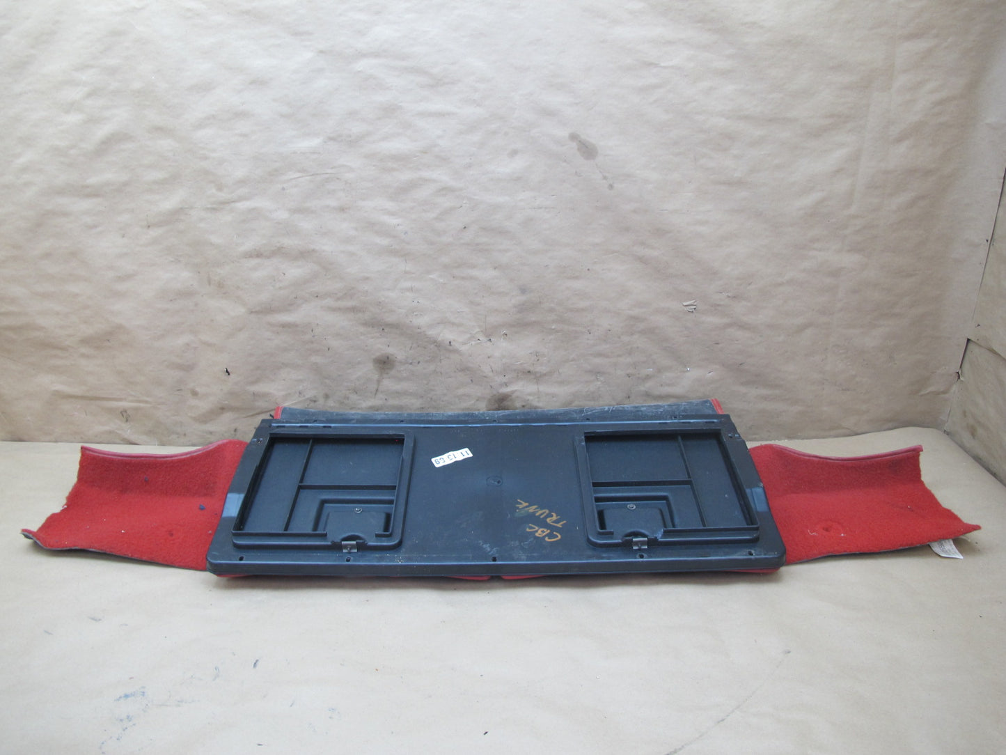 90-91 Chevrolet Corvette C4 Convert Rear Trunk Floor Carpet Cover w Door OEM