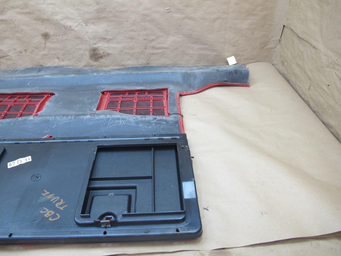 90-91 Chevrolet Corvette C4 Convert Rear Trunk Floor Carpet Cover w Door OEM