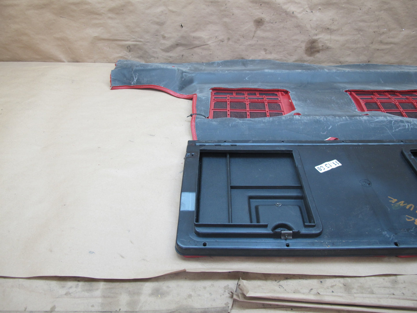 90-91 Chevrolet Corvette C4 Convert Rear Trunk Floor Carpet Cover w Door OEM