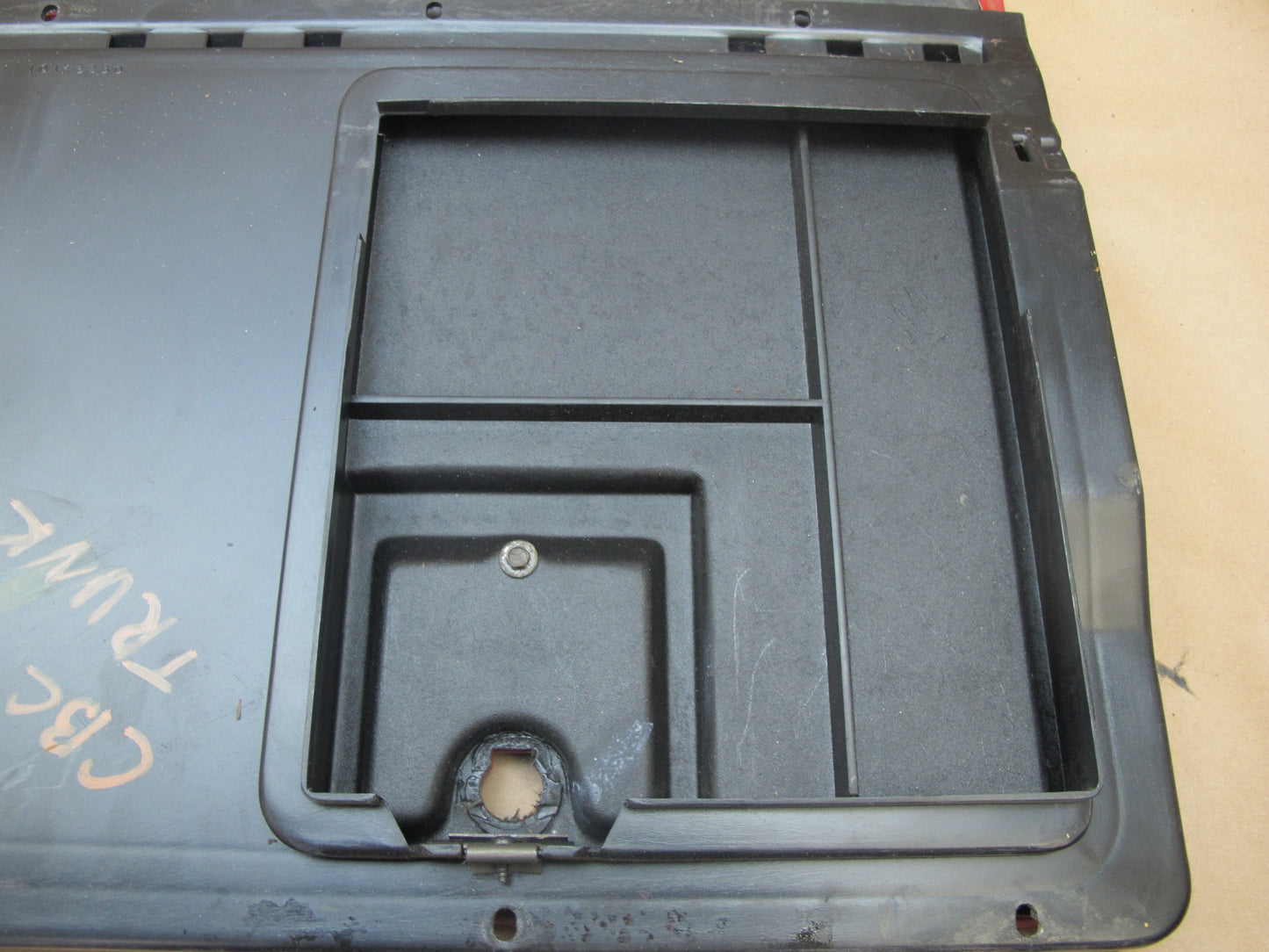 90-91 Chevrolet Corvette C4 Convert Rear Trunk Floor Carpet Cover w Door OEM