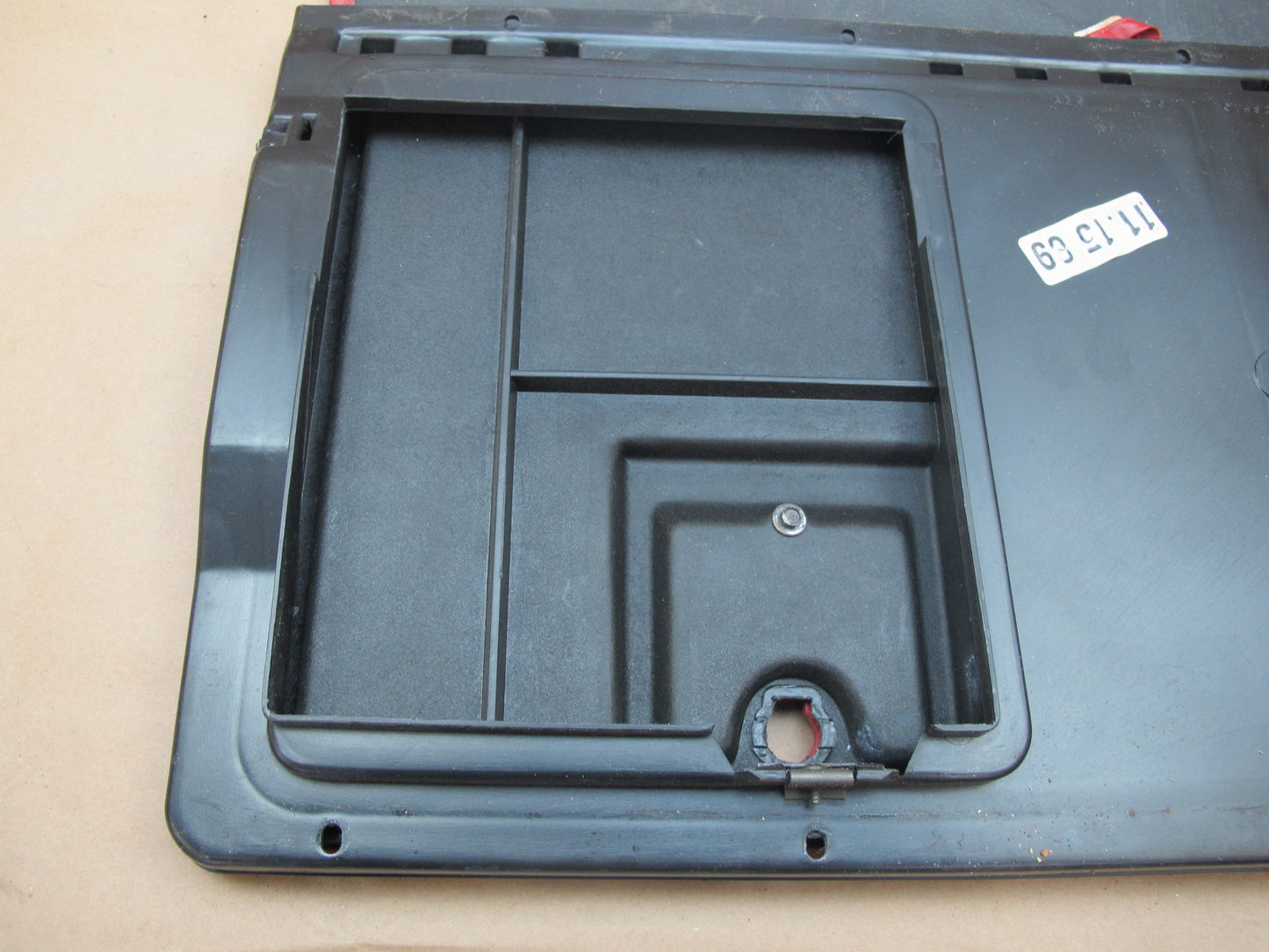 90-91 Chevrolet Corvette C4 Convert Rear Trunk Floor Carpet Cover w Door OEM