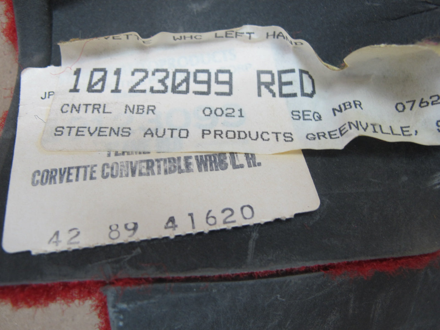 90-91 Chevrolet Corvette C4 Convert Cargo Storage Carpet Liner Cover Set OEM