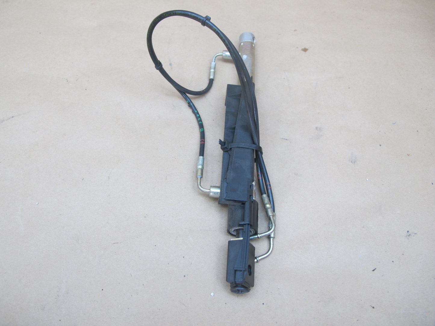 03-12 Mercedes R230 SL Convertible Rear Left Trunk Lift Cylinder w Cable OEM