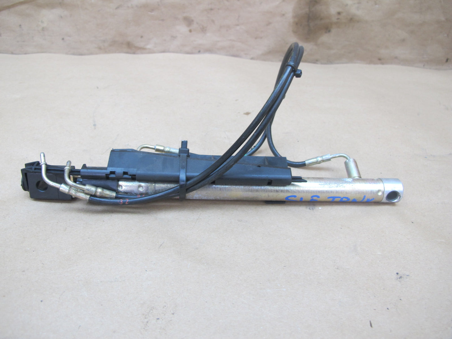 03-12 Mercedes R230 SL Convertible Rear Left Trunk Lift Cylinder w Cable OEM