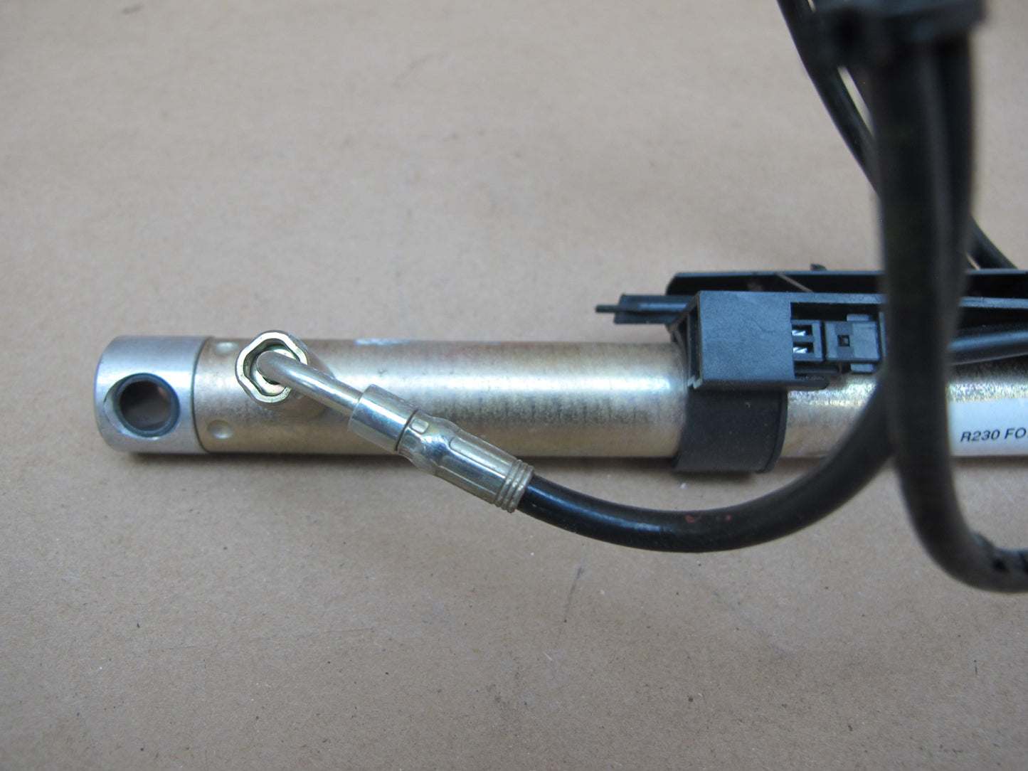 03-12 Mercedes R230 SL Convertible Rear Left Trunk Lift Cylinder w Cable OEM