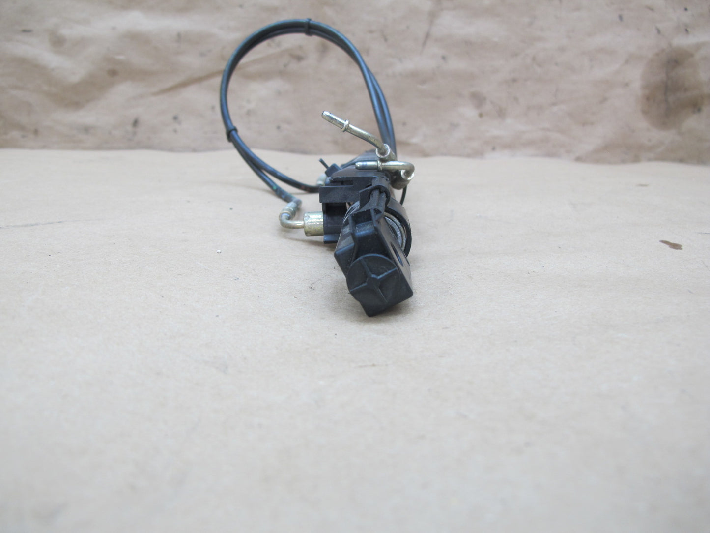03-12 Mercedes R230 SL Convertible Rear Left Trunk Lift Cylinder w Cable OEM