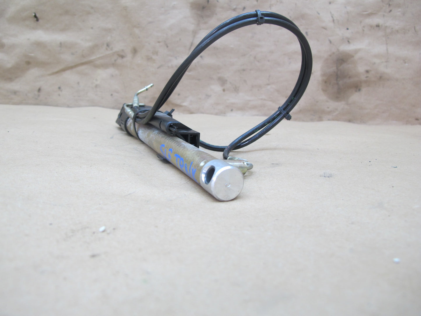 03-12 Mercedes R230 SL Convertible Rear Left Trunk Lift Cylinder w Cable OEM
