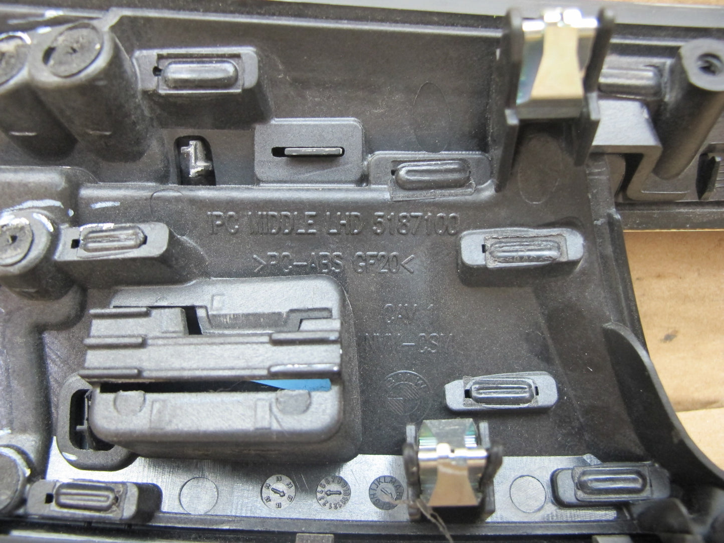 14-18 BMW F15 F16 X5 X6 Front Left & Right Dash Door Woodgrain Trim Set OEM