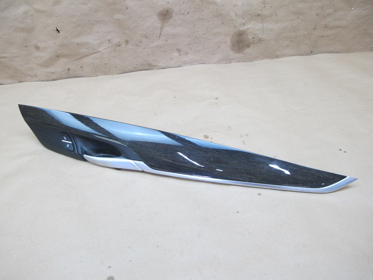 14-18 BMW F15 F16 X5 X6 Front Left & Right Dash Door Woodgrain Trim Set OEM