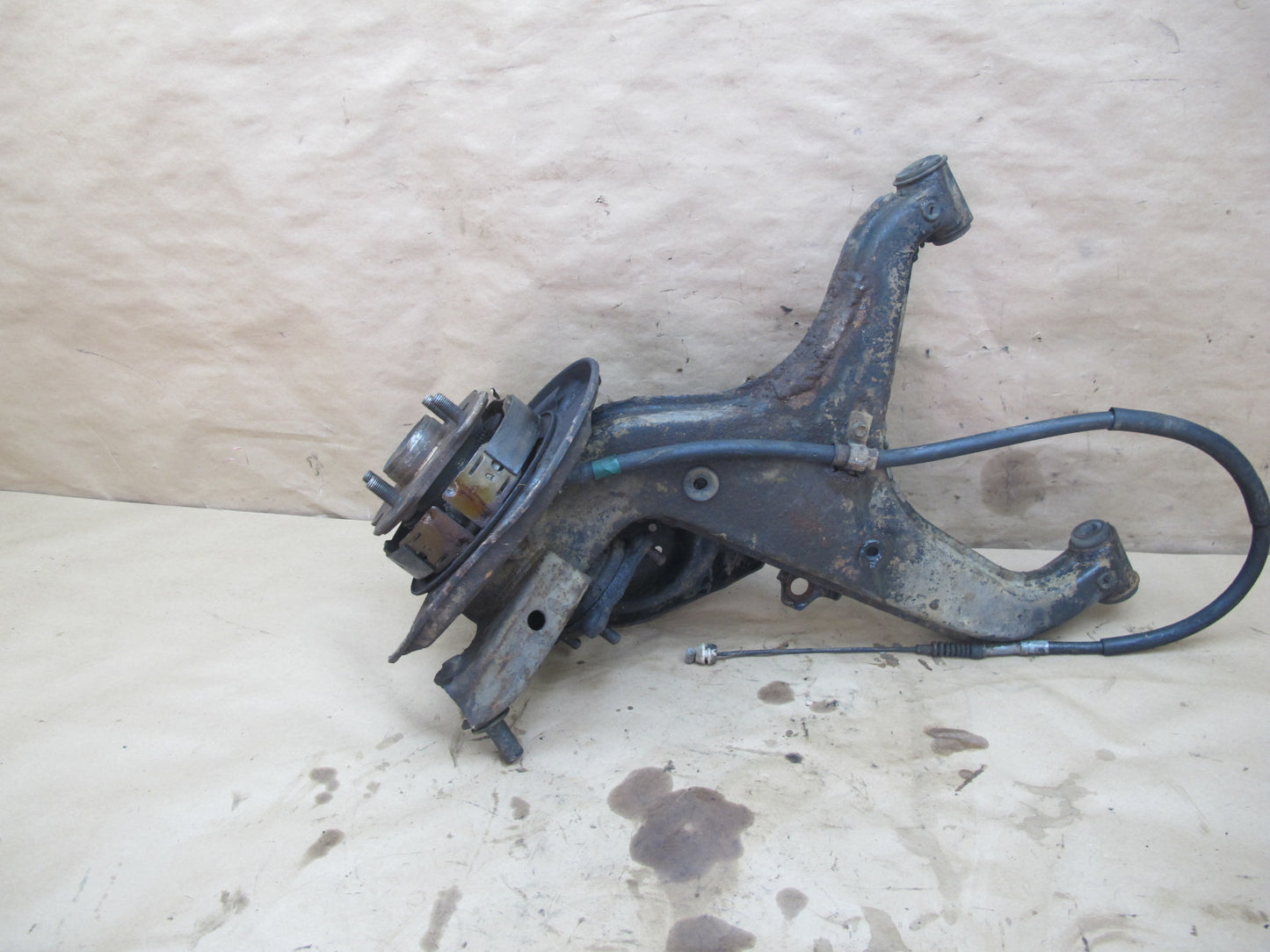 85-86 Toyota Supra MA67 Rear Right Knuckle Wheel Hub Trailing Arm OEM