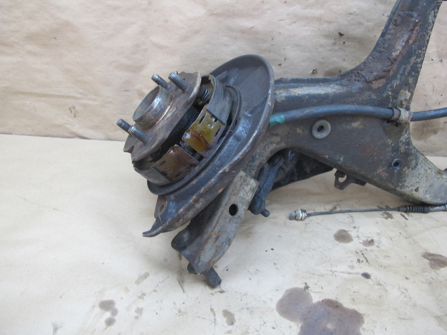 85-86 Toyota Supra MA67 Rear Right Knuckle Wheel Hub Trailing Arm OEM