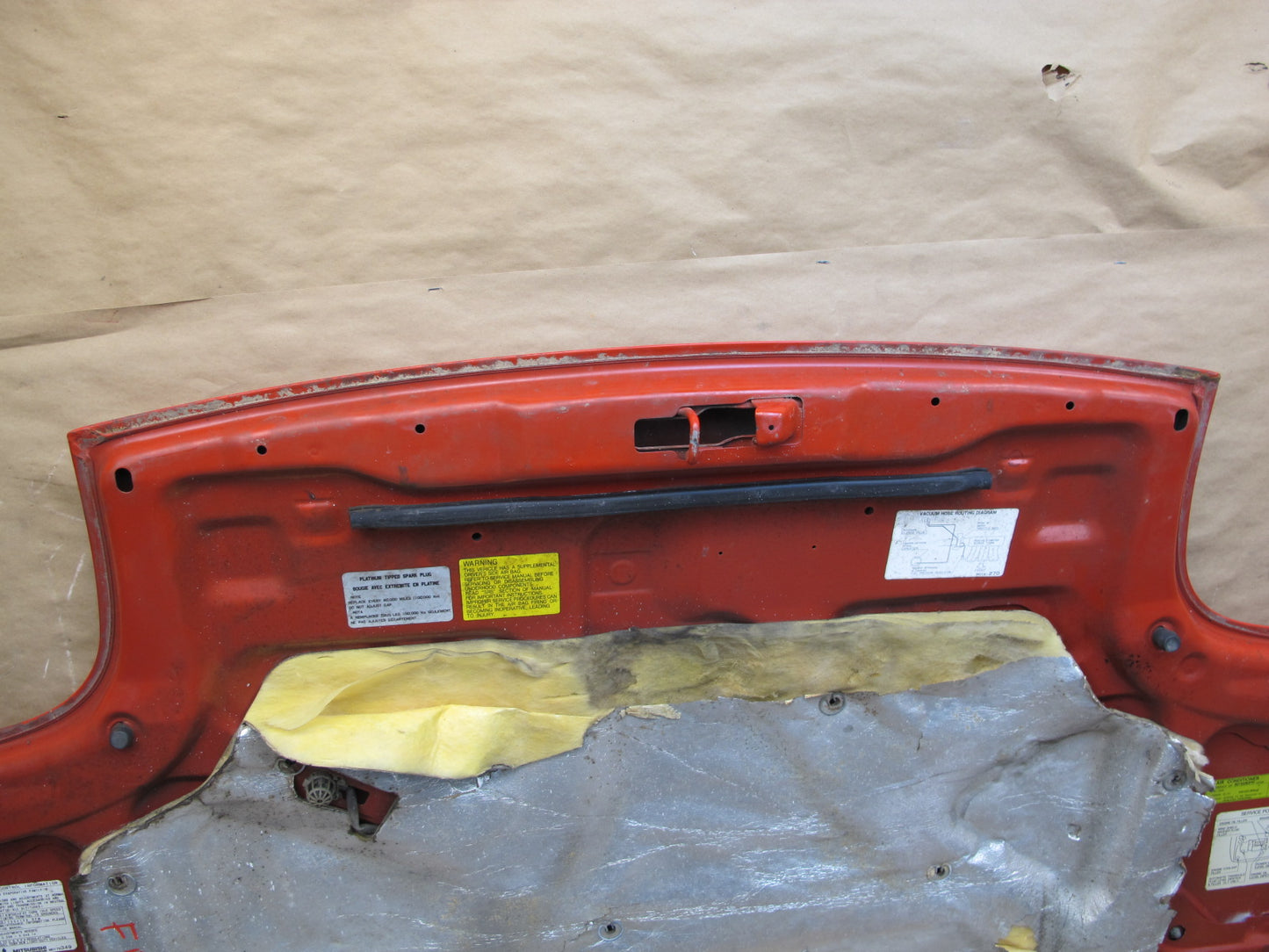91-93 Dodge Stealth 3000GT Front Hood Bonnet Shell Panel Cover Scarlet RED OEM