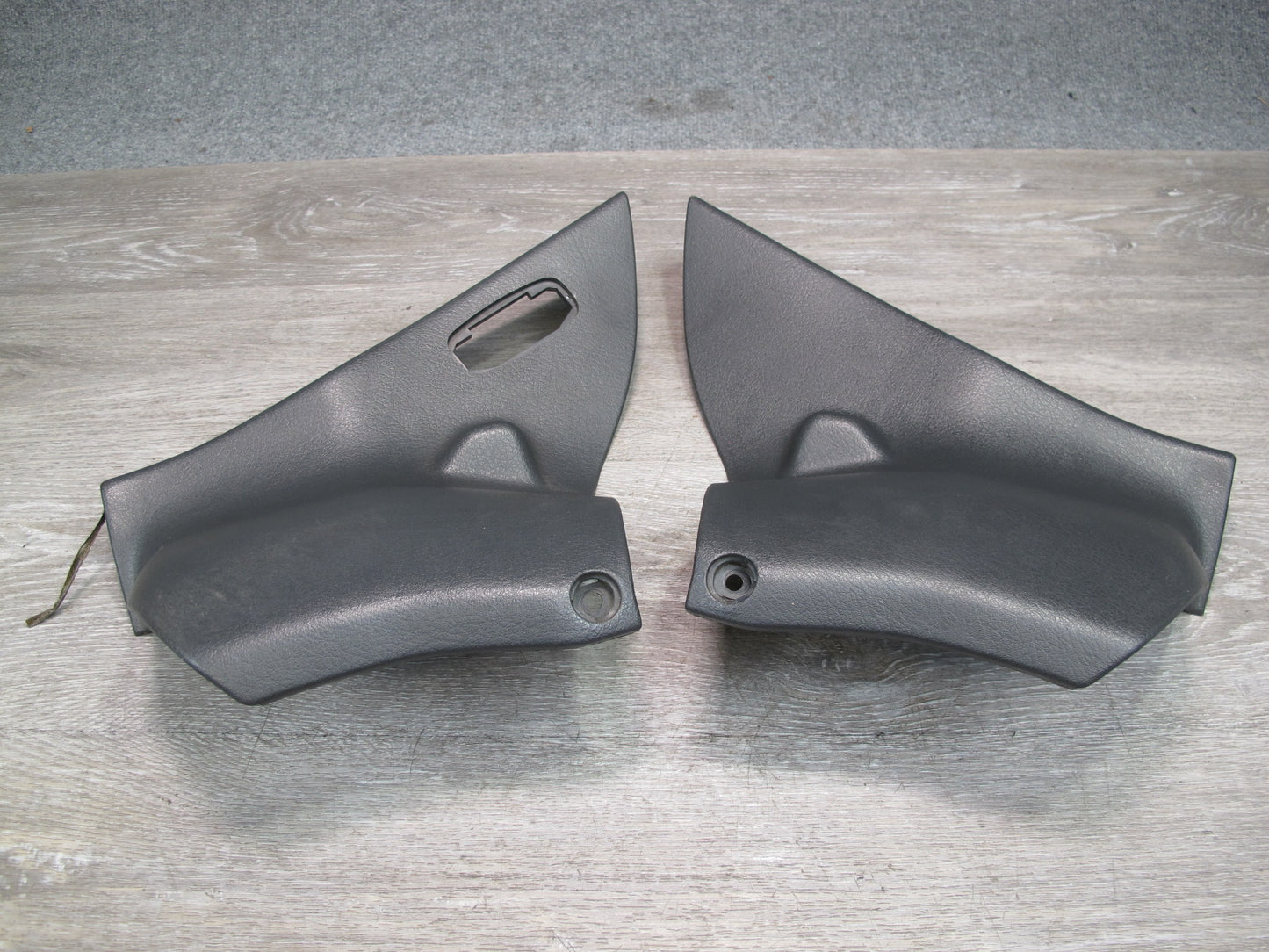 93-96 Nissan Z32 300ZX Convertible Set of 2 Center Pillar Lower Trim Panel OEM