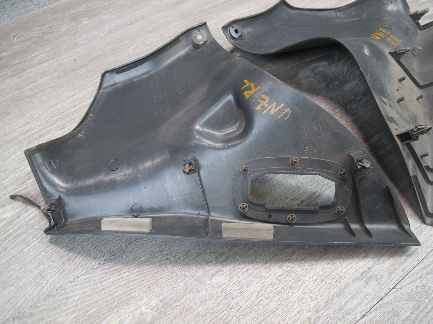 93-96 Nissan Z32 300ZX Convertible Set of 2 Center Pillar Lower Trim Panel OEM