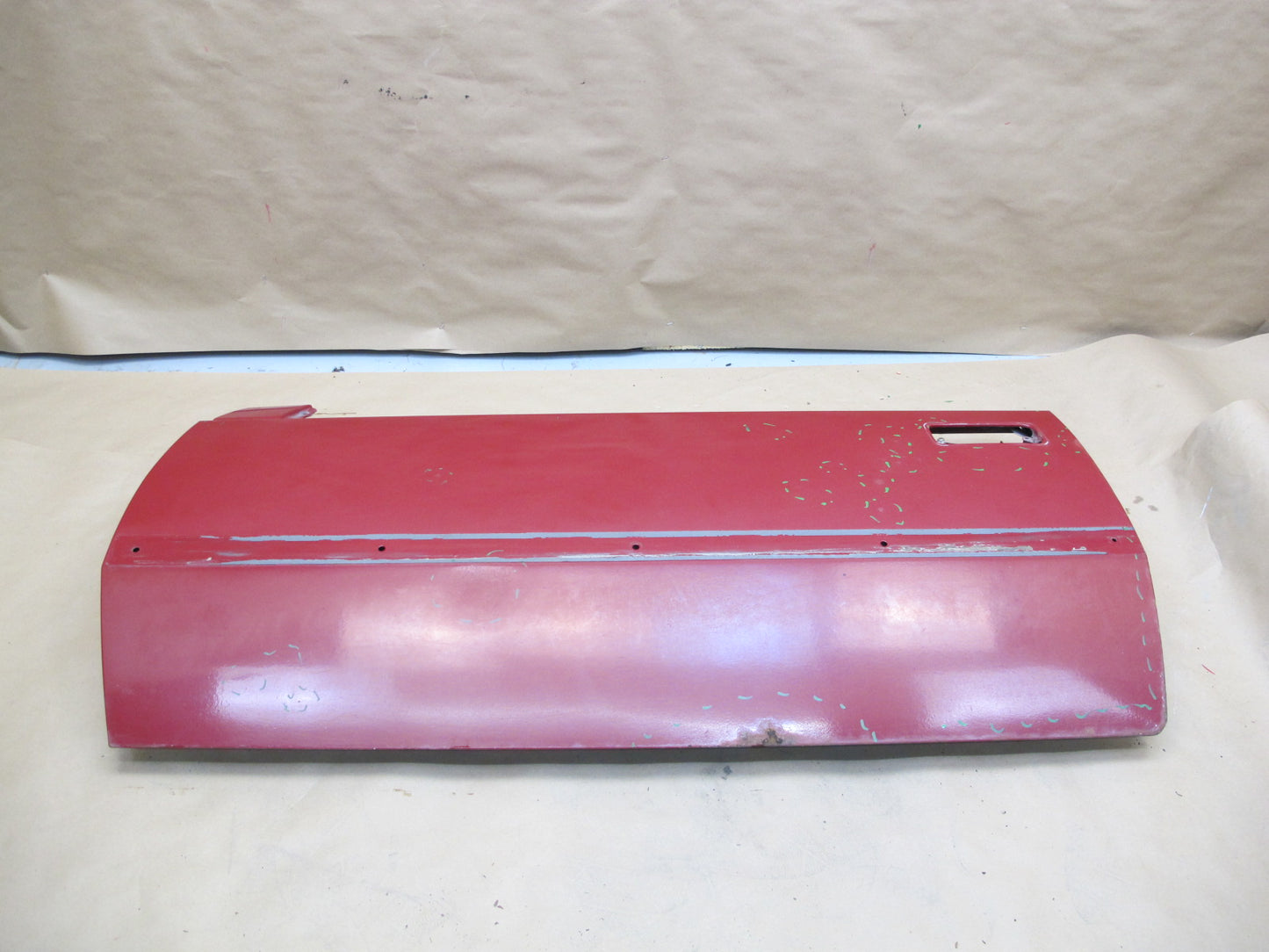 84-86 Toyota Celica Supra MA67 Left Driver Door Shell Panel RED OEM