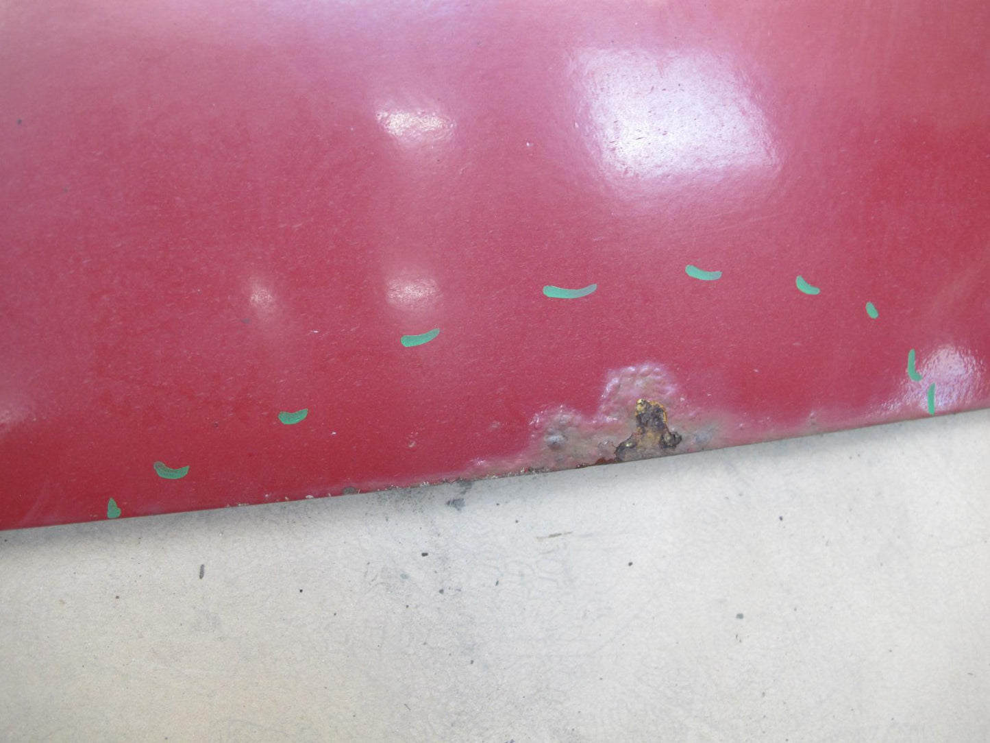 84-86 Toyota Celica Supra MA67 Left Driver Door Shell Panel RED OEM