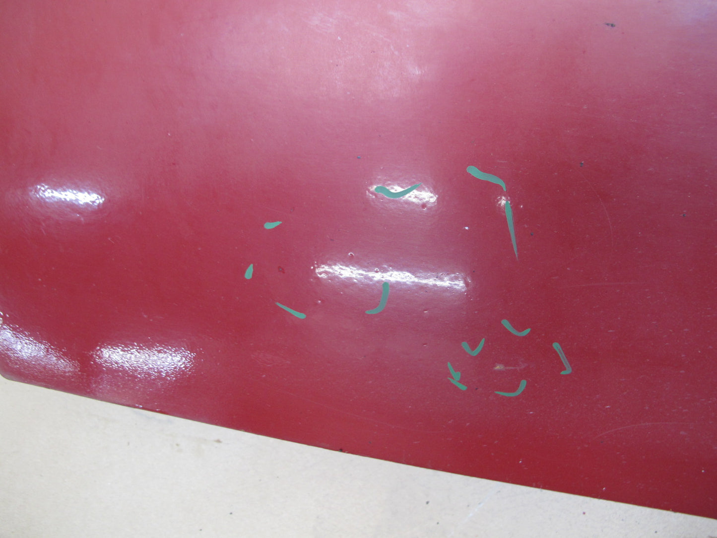 84-86 Toyota Celica Supra MA67 Left Driver Door Shell Panel RED OEM