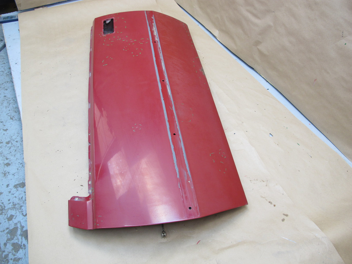 84-86 Toyota Celica Supra MA67 Left Driver Door Shell Panel RED OEM