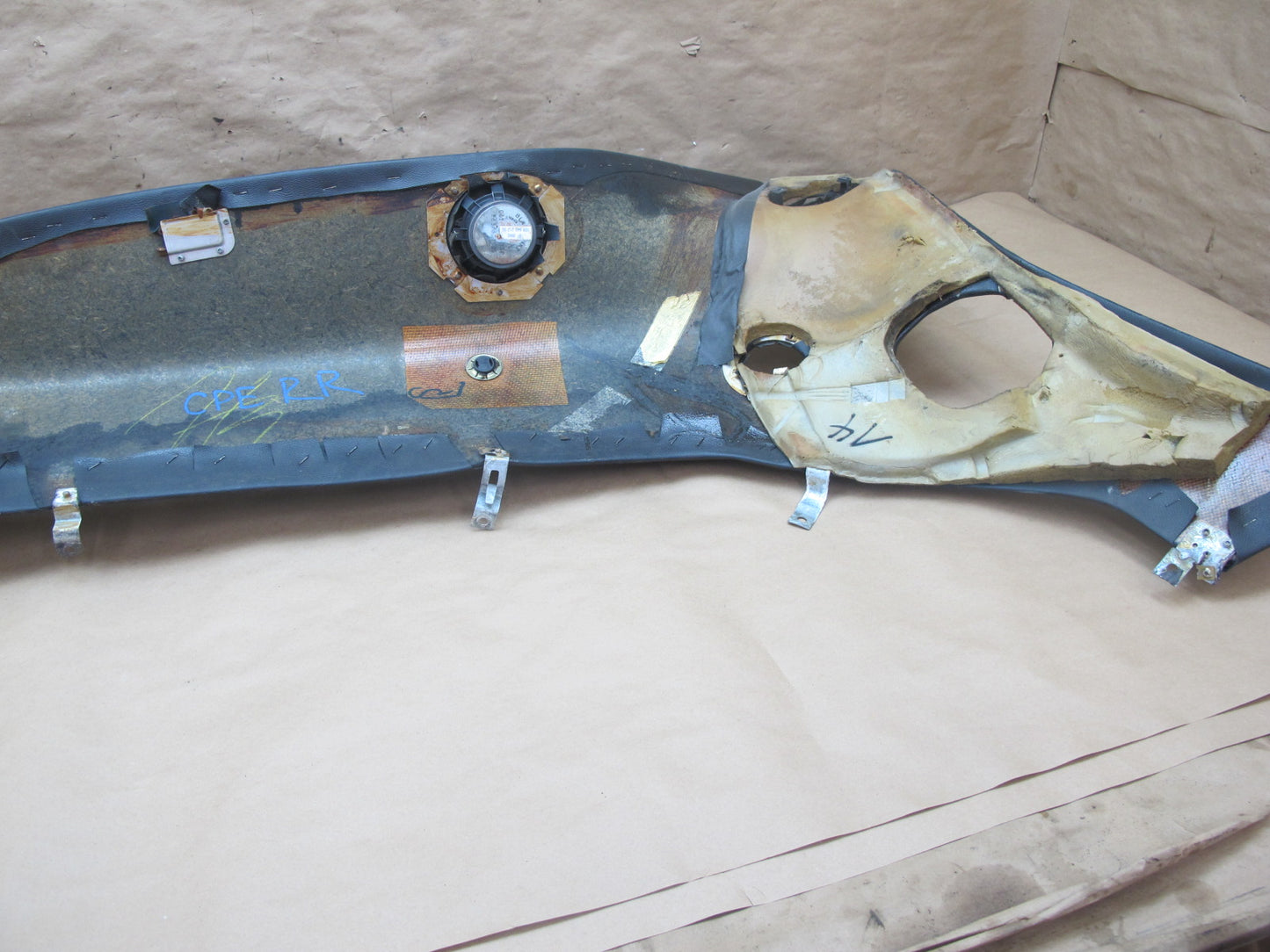 1989-1991 Porsche 928 S4 Rear Right Quarter Pillar Interior Trim Cover Panel