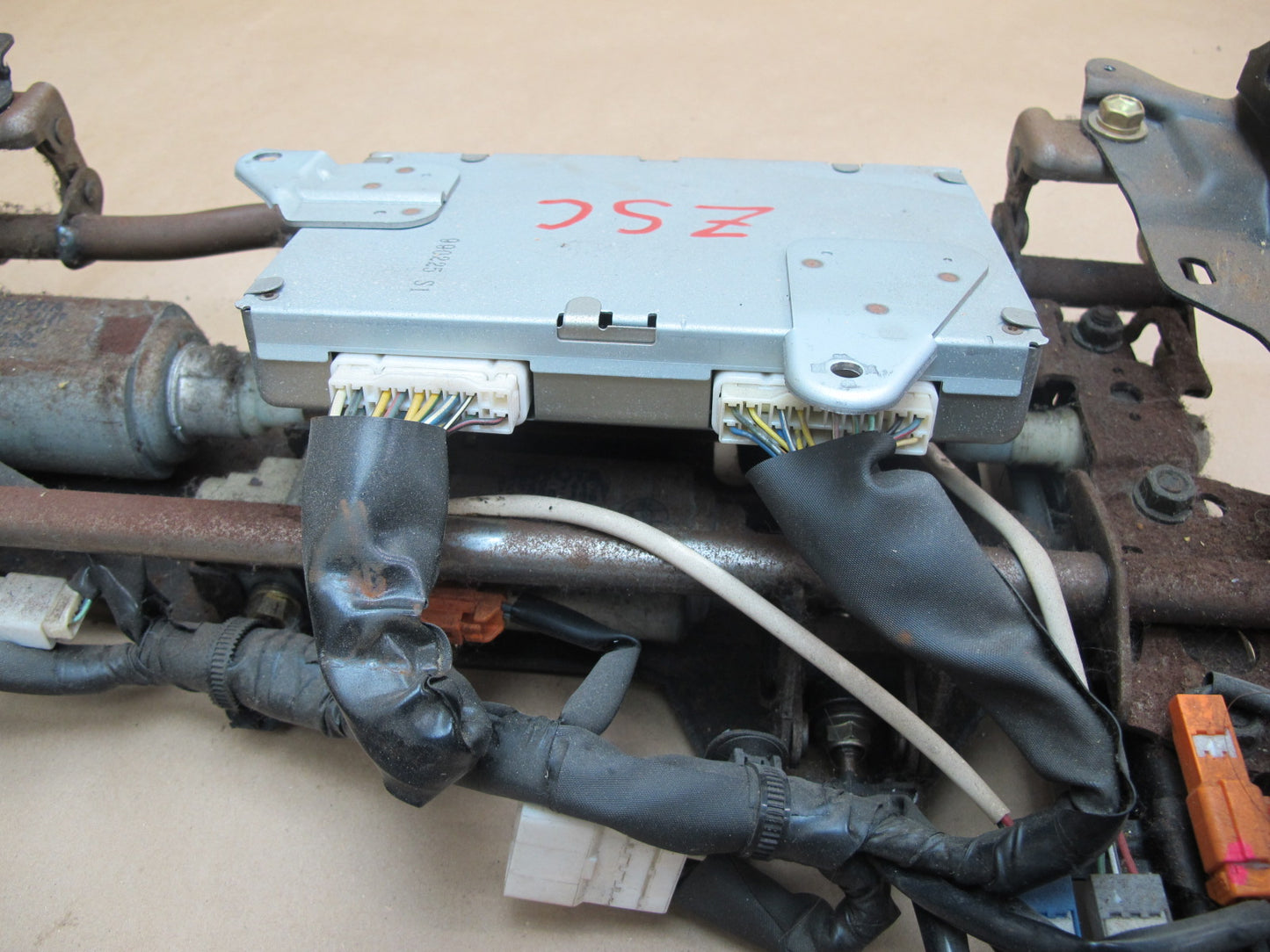 95-00 Lexus SC300 SC400 Front Left Seat Lower Frame Track Rail w Motors OEM