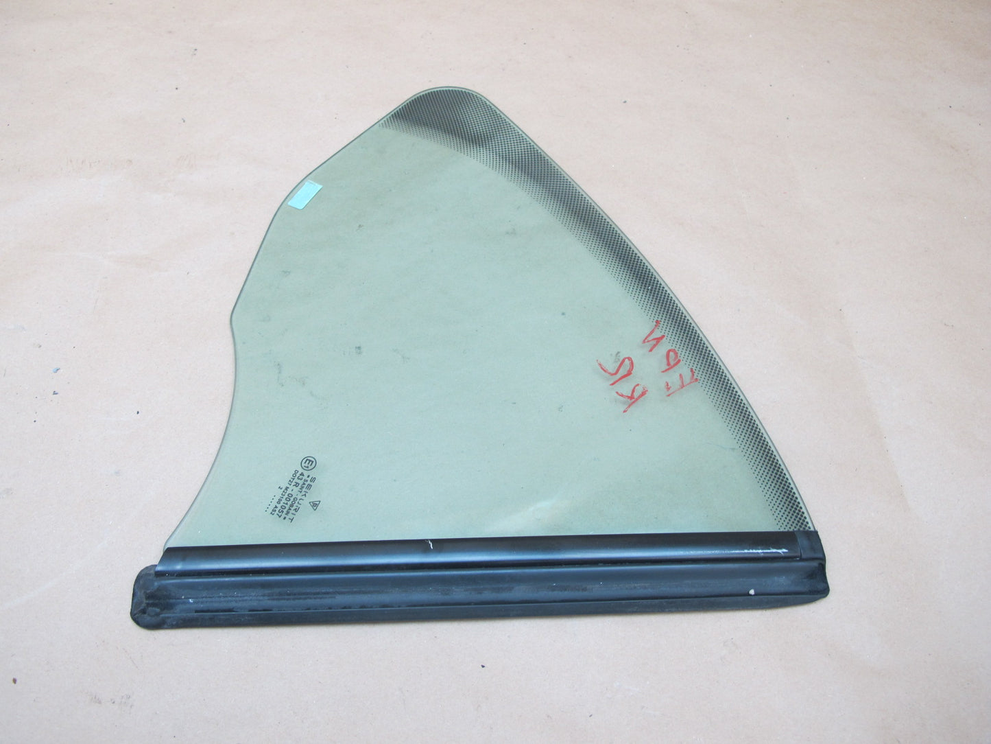 1999-2005 Porsche 911 996 Convertible Rear Right Pass Side Quarter Window Glass