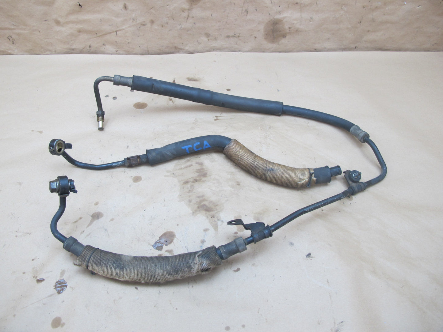 92-96 Toyota JZX90 Cresta MARK2 1JZGTE Power Steering Hose Pipe Line Set OEM