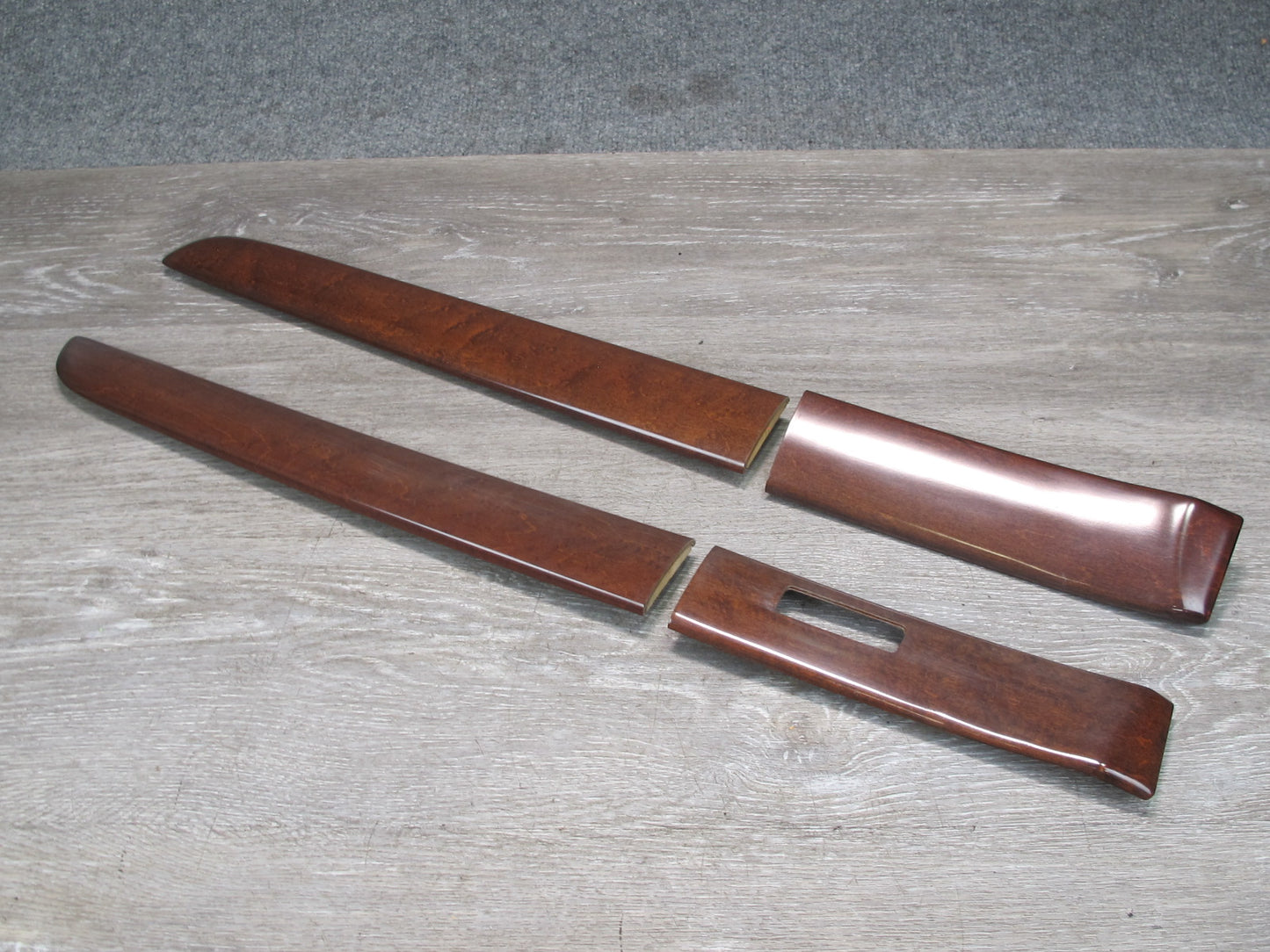 92-94 Lexus UZZ30L SC300 SC400 Set of 4 Left & Right Door Wood Trim Panel OEM