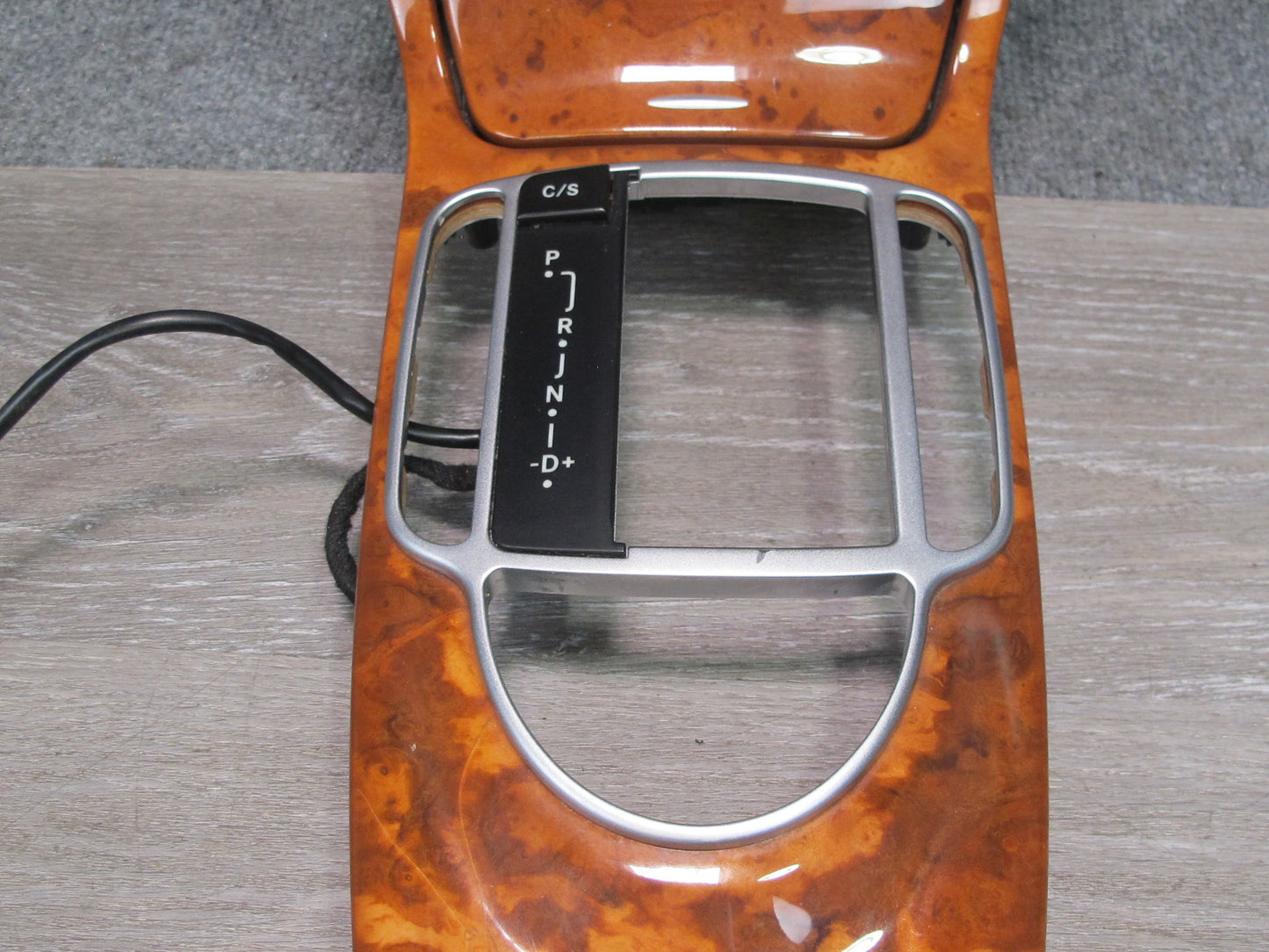 03-05 Mercedes R230 Dash Center Console Door Wood Trim Bezel Panel Set OEM