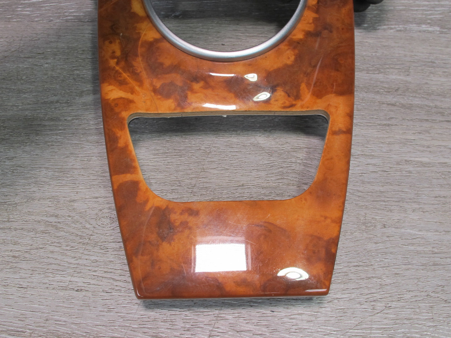 03-05 Mercedes R230 Dash Center Console Door Wood Trim Bezel Panel Set OEM