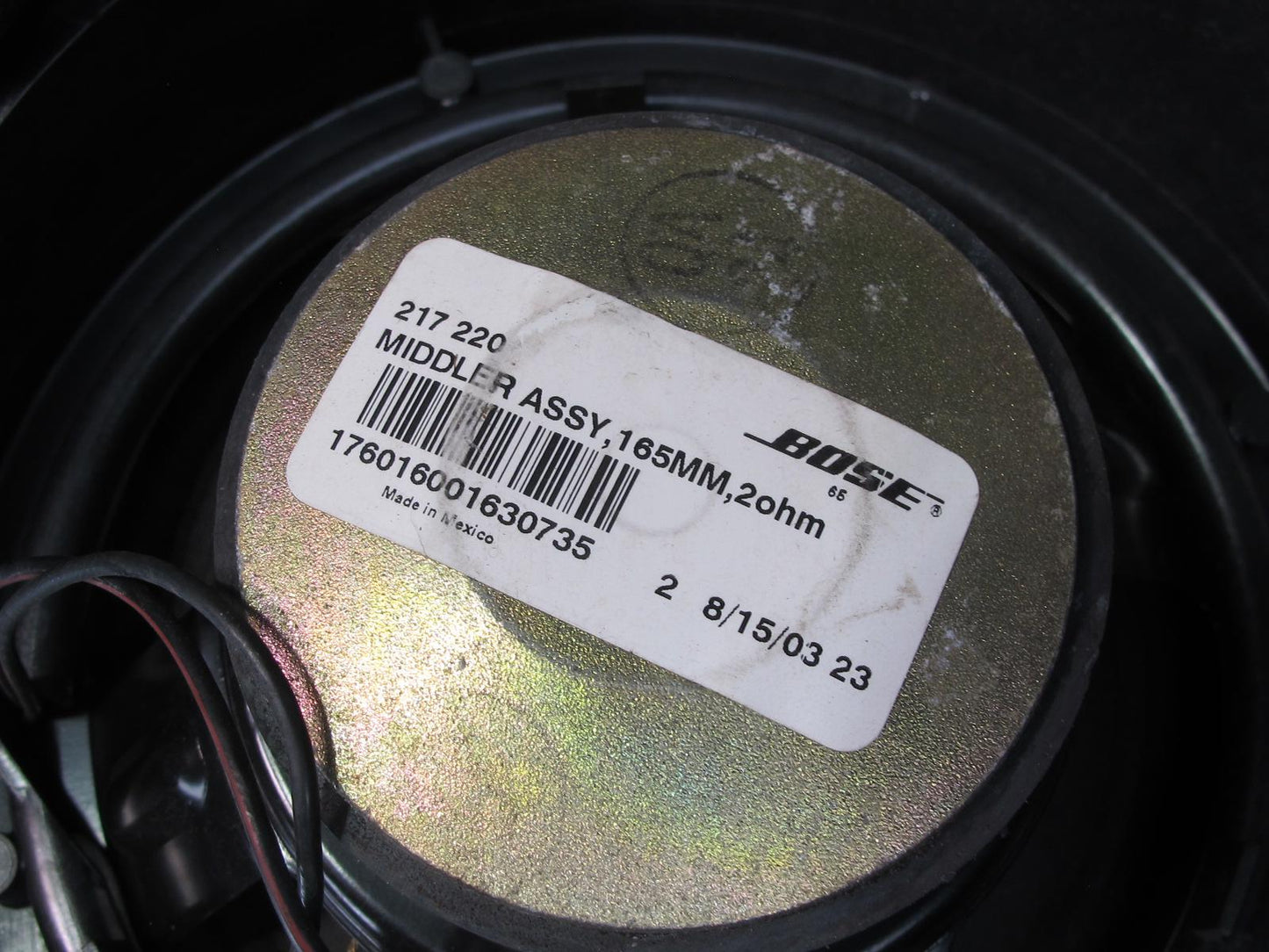 03-08 Mercedes R230 Sl-class Set of 5 Bose Speaker Subwoofer Set OEM