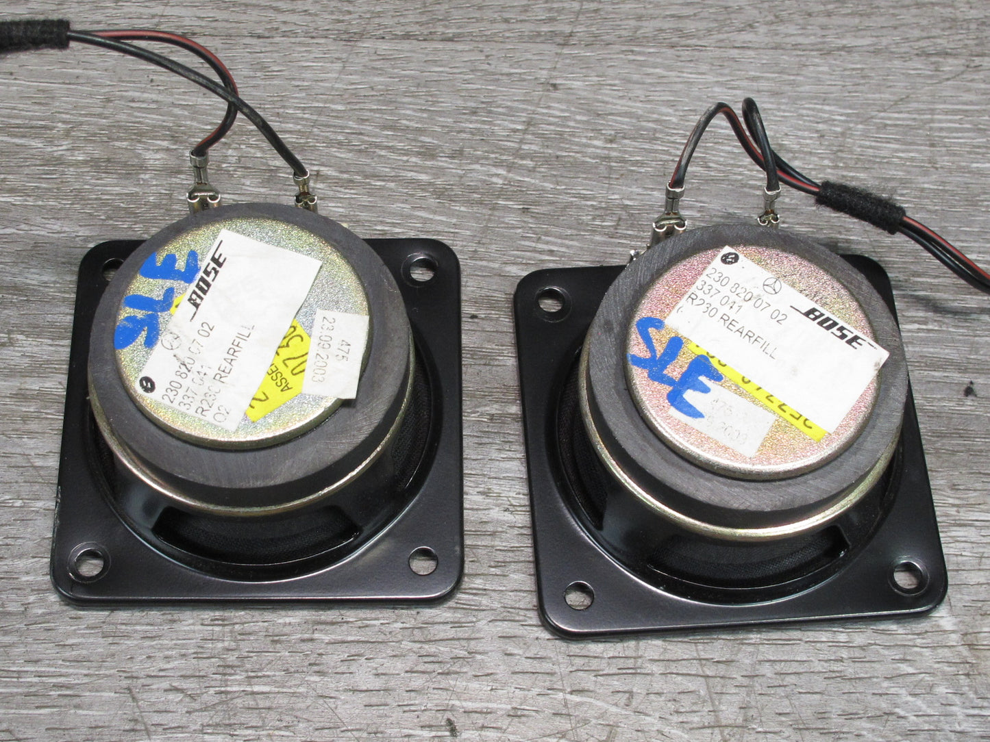 03-08 Mercedes R230 Sl-class Set of 5 Bose Speaker Subwoofer Set OEM