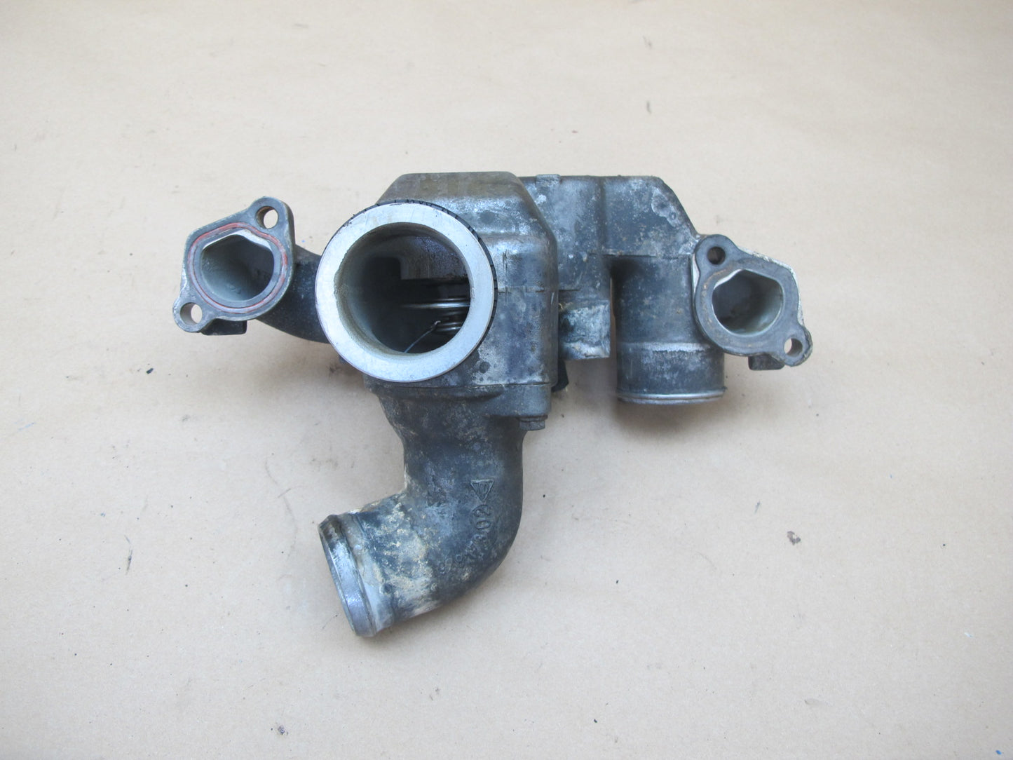1987-1991 Porsche 928 S4 5.0L V8 Engine Coolant Thermostat Housing Assembly