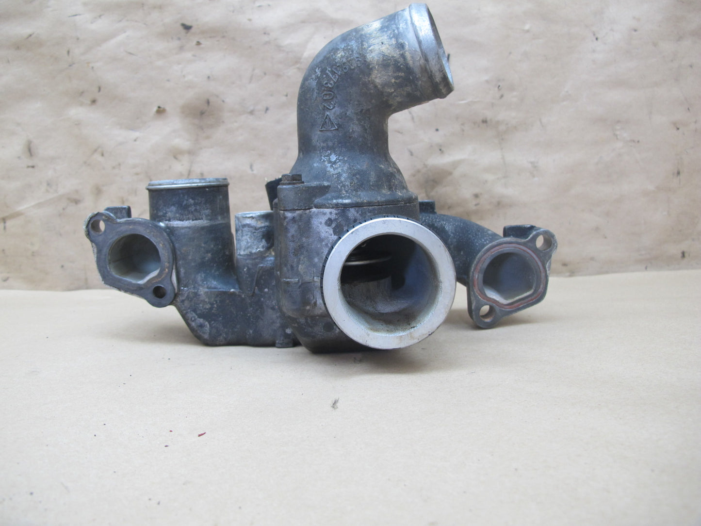 1987-1991 Porsche 928 S4 5.0L V8 Engine Coolant Thermostat Housing Assembly
