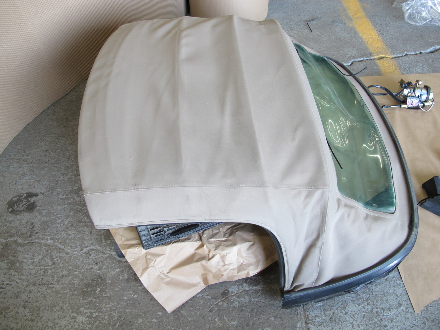 97-02 BMW E36/7 Z3 Conv Soft TOP Roof w Pump Cylinder Latch Catch Trim Set OEM