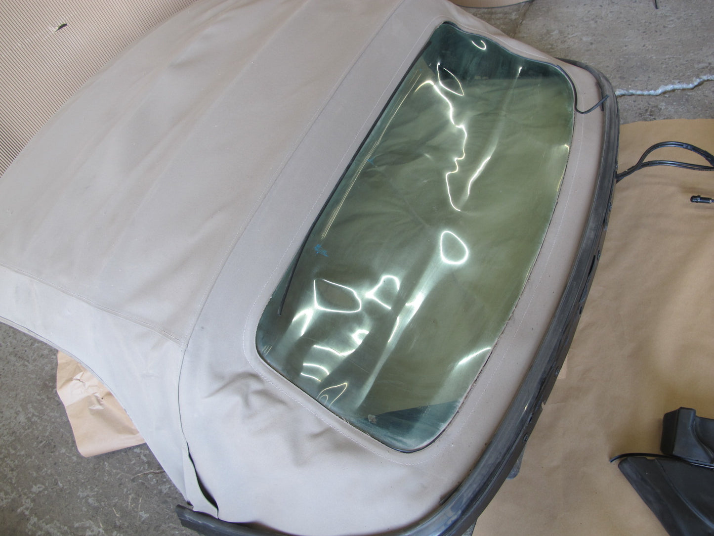 97-02 BMW E36/7 Z3 Conv Soft TOP Roof w Pump Cylinder Latch Catch Trim Set OEM