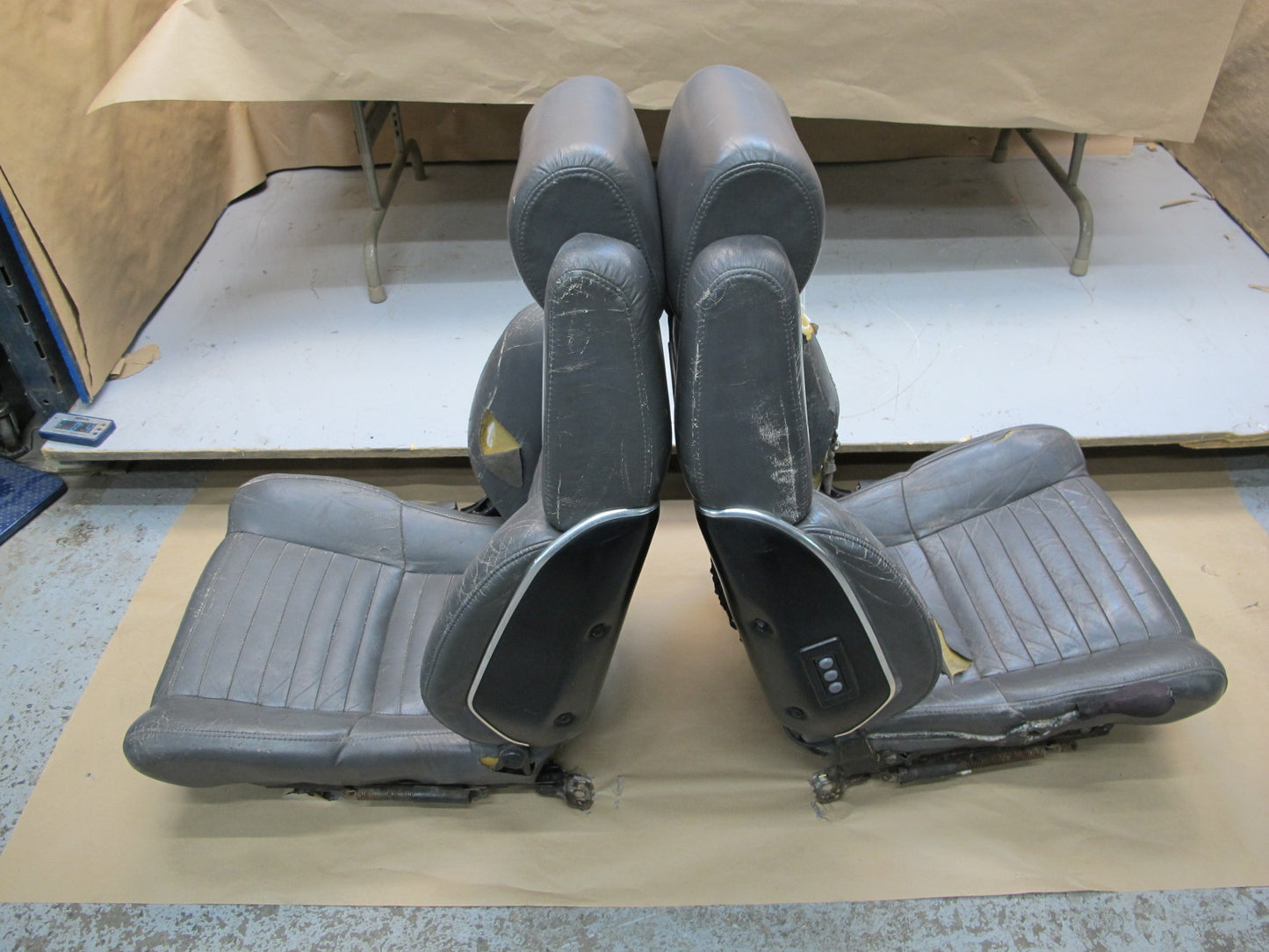 84-85 Toyota Celica Supra MA67 Front & Rear Leather Seat Set OEM