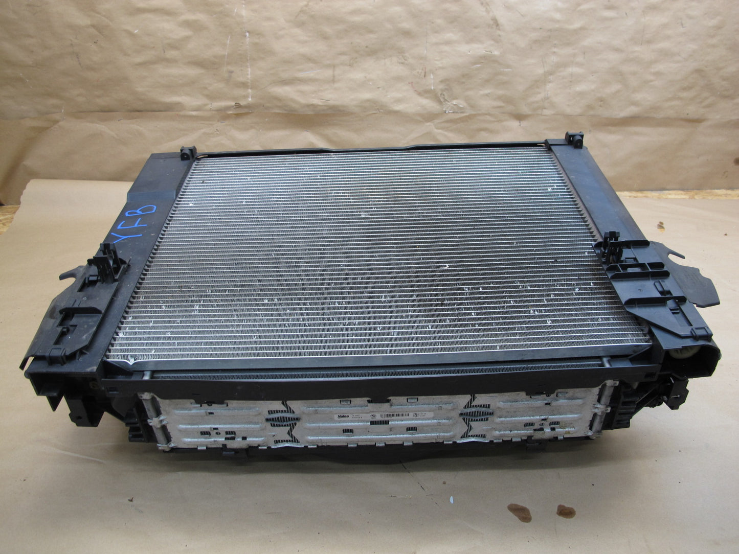 12-15 BMW F10 528iX AWD N20 Engine Radiator Fan A/C Condenser Oil Cooler OEM