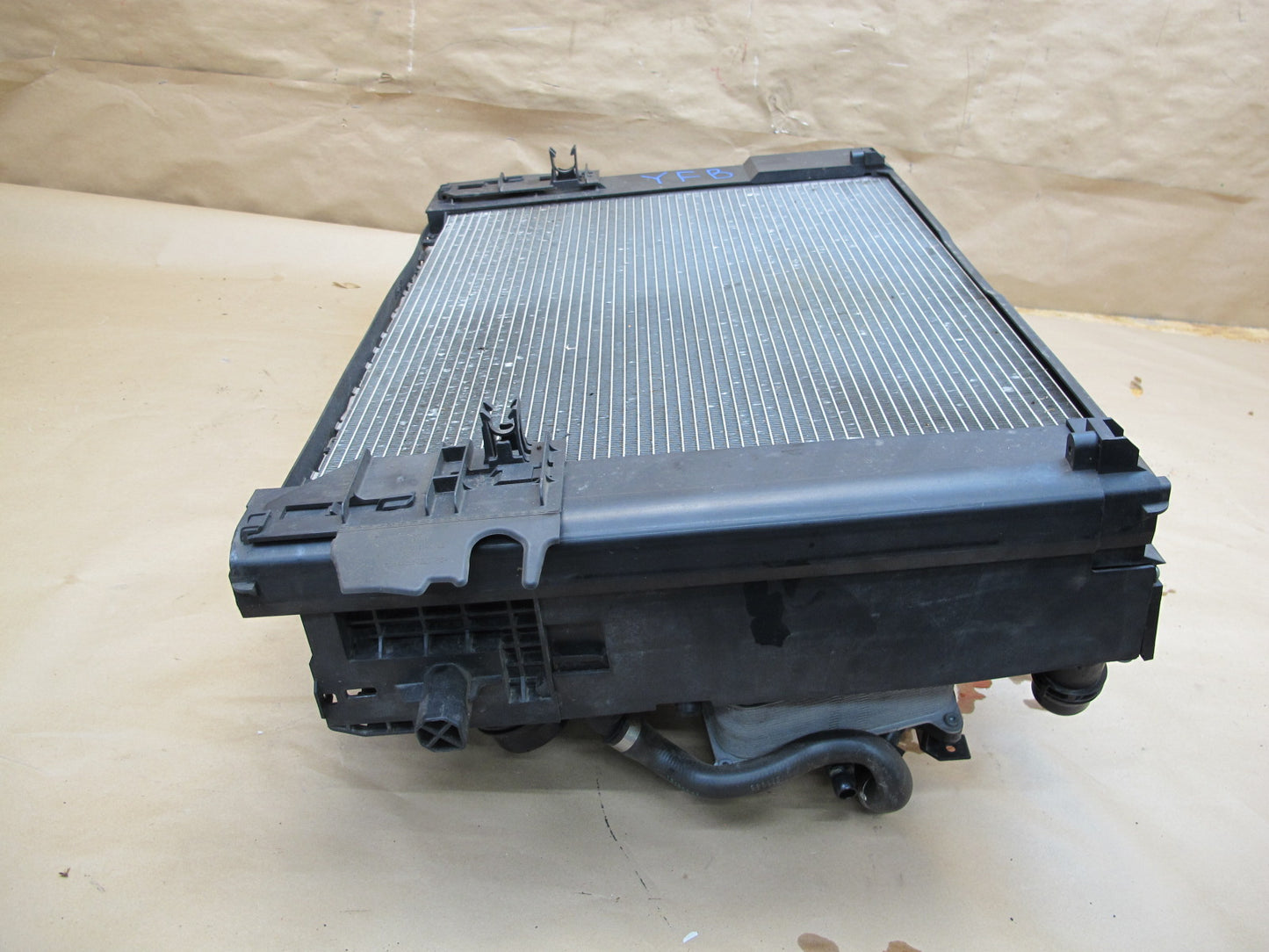 12-15 BMW F10 528iX AWD N20 Engine Radiator Fan A/C Condenser Oil Cooler OEM