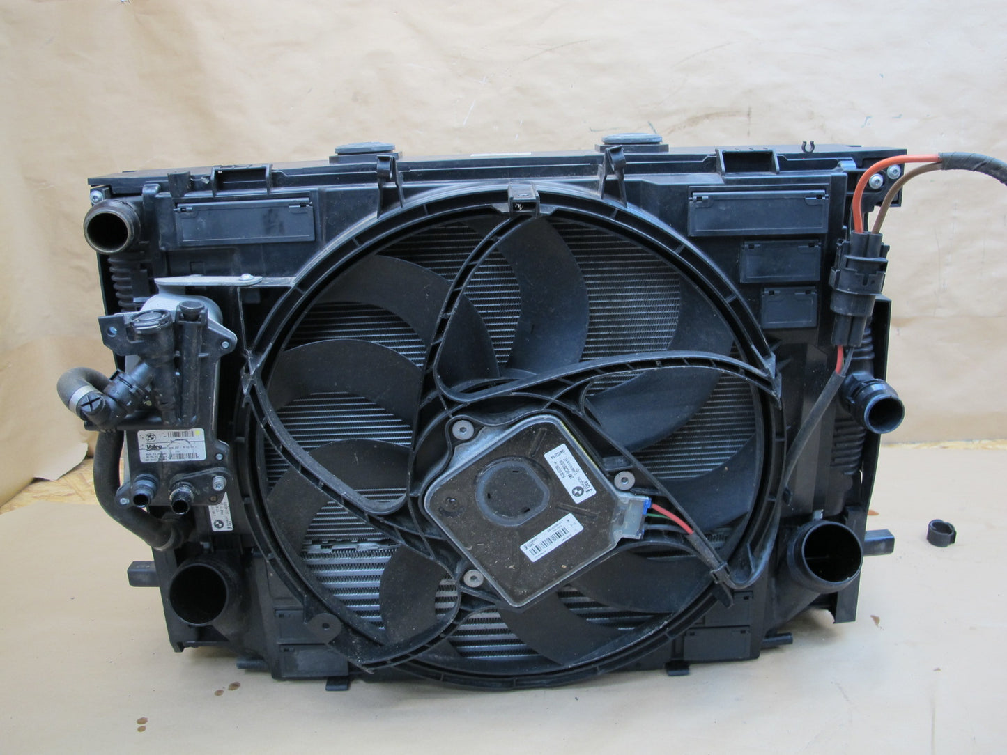 12-15 BMW F10 528iX AWD N20 Engine Radiator Fan A/C Condenser Oil Cooler OEM