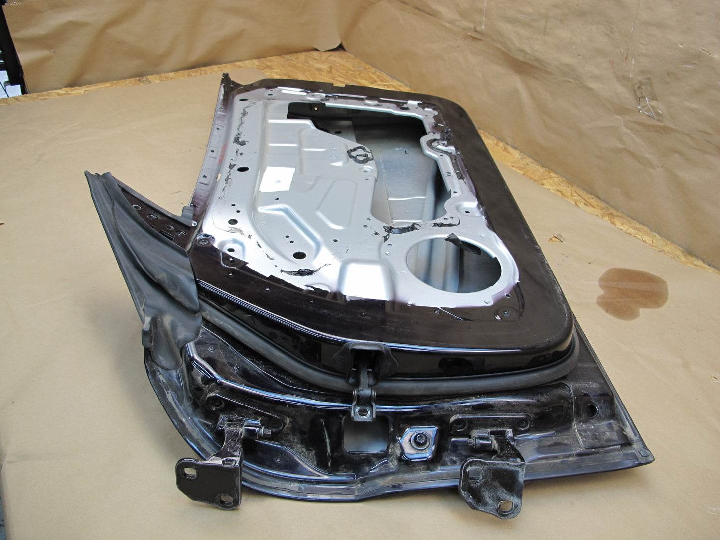 11-12 Fisker Karma Front Right Passenger Door Panel Shell Cover Purple OEM