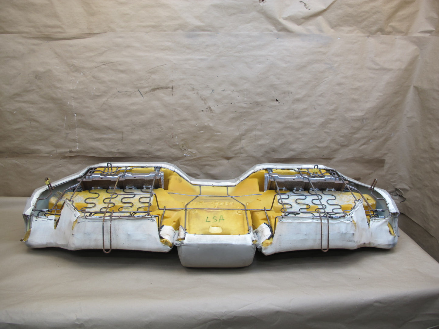 95-97 Lexus LS400 UCF20L Rear Lower Seat Cushion Leather Ivory OEM