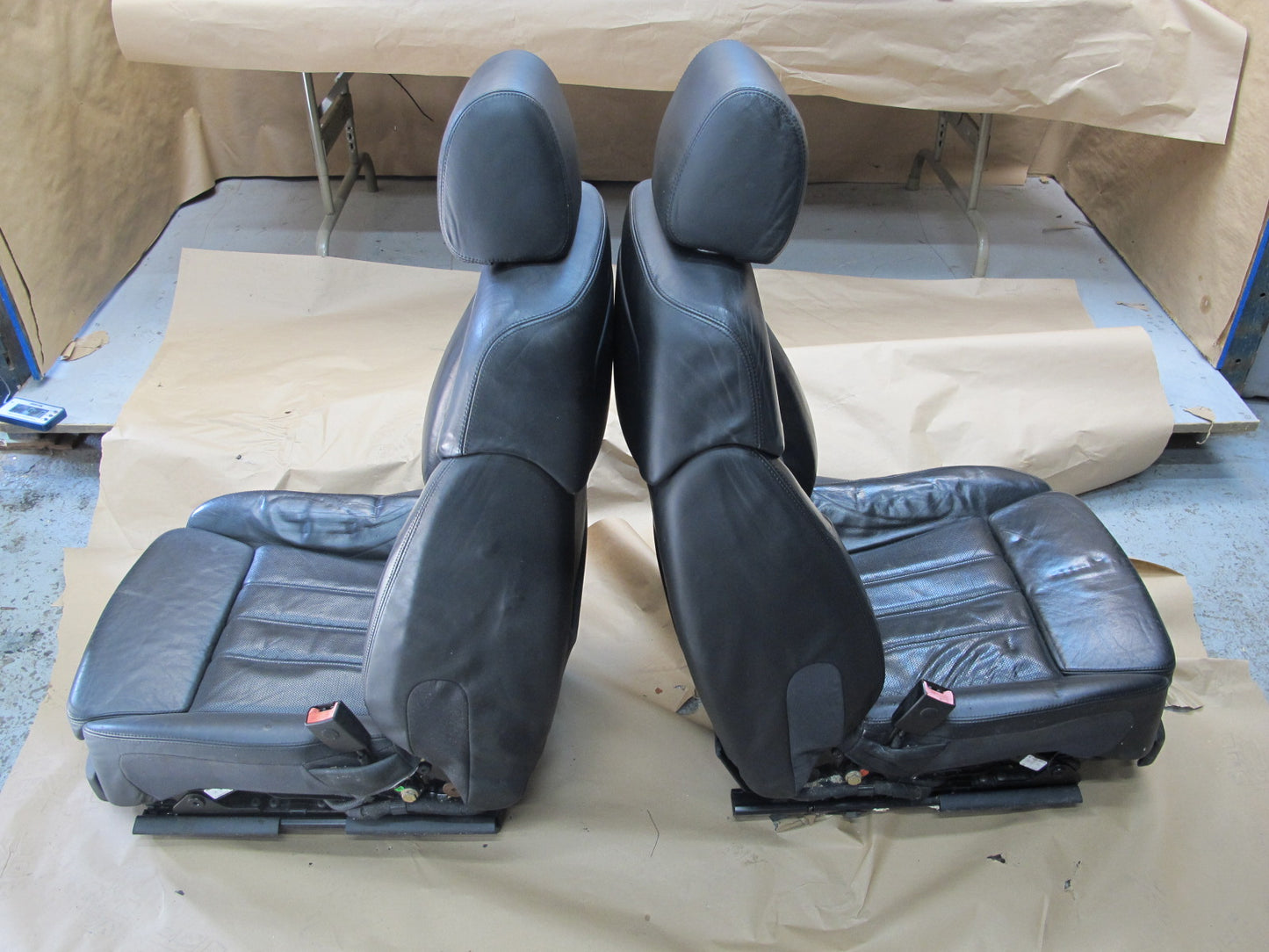 06-08 Bentley Continental Flying Spur Heat Vent Front & Rear Leather Seat Set