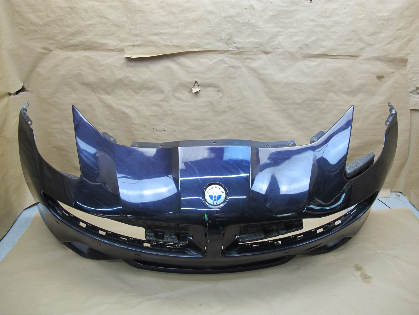 11-12 Fisker Karma Front Bumper Cover Purple w Foam Energy Absorber OEM