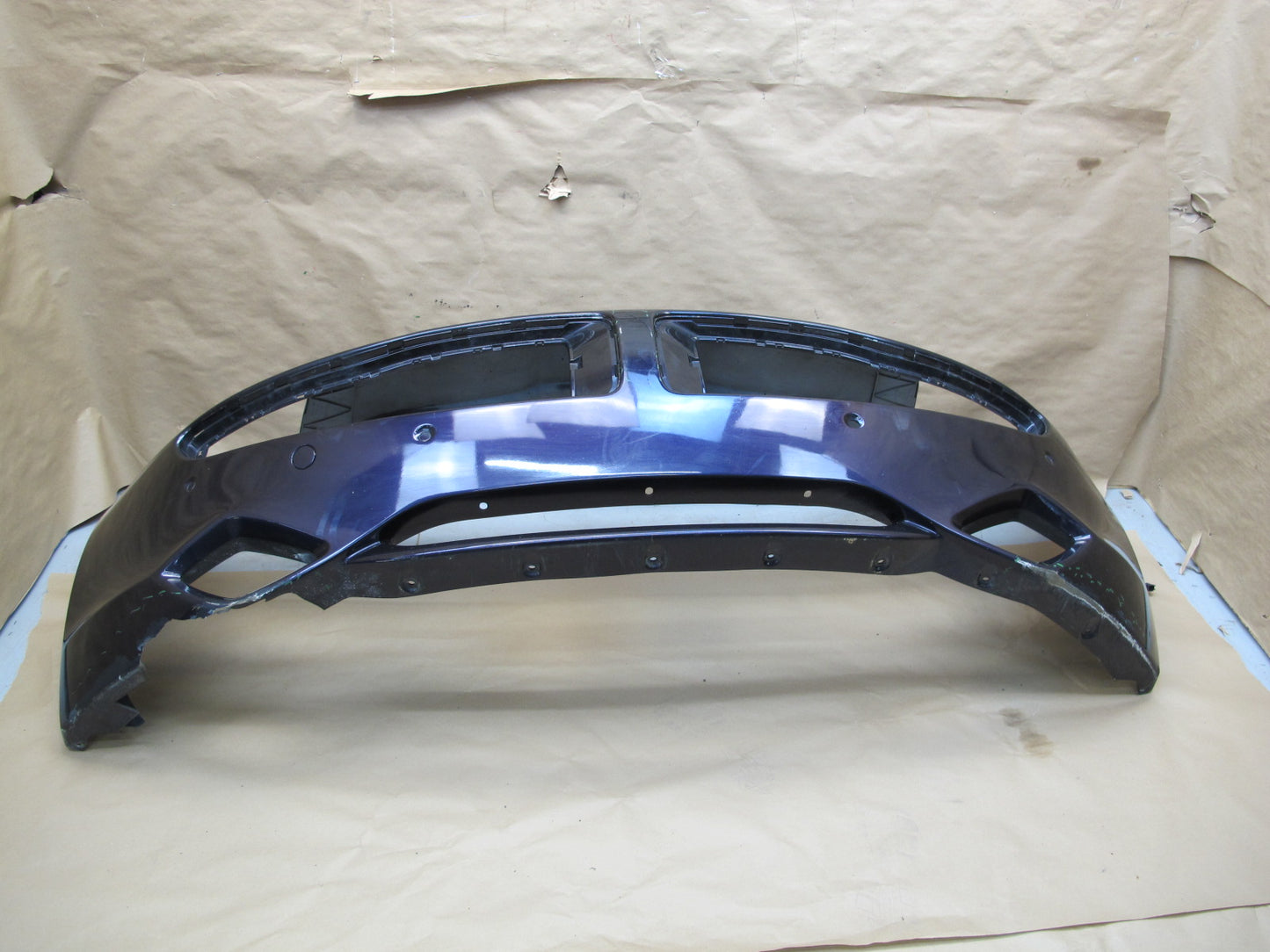 11-12 Fisker Karma Front Bumper Cover Purple w Foam Energy Absorber OEM