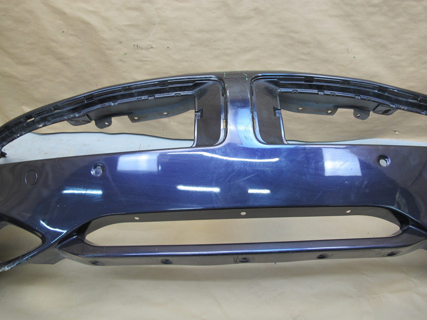 11-12 Fisker Karma Front Bumper Cover Purple w Foam Energy Absorber OEM