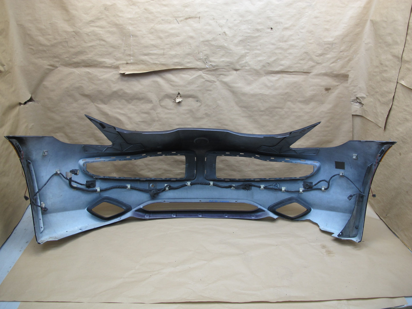 11-12 Fisker Karma Front Bumper Cover Purple w Foam Energy Absorber OEM