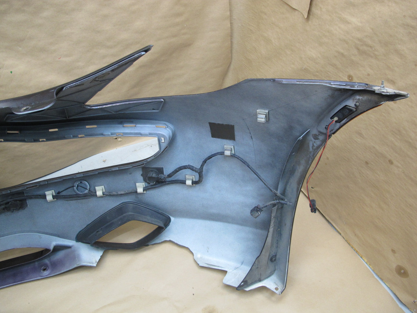 11-12 Fisker Karma Front Bumper Cover Purple w Foam Energy Absorber OEM
