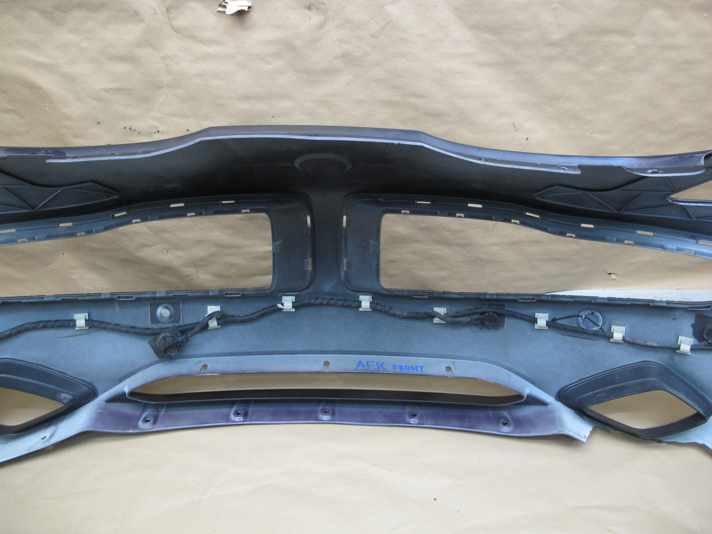11-12 Fisker Karma Front Bumper Cover Purple w Foam Energy Absorber OEM